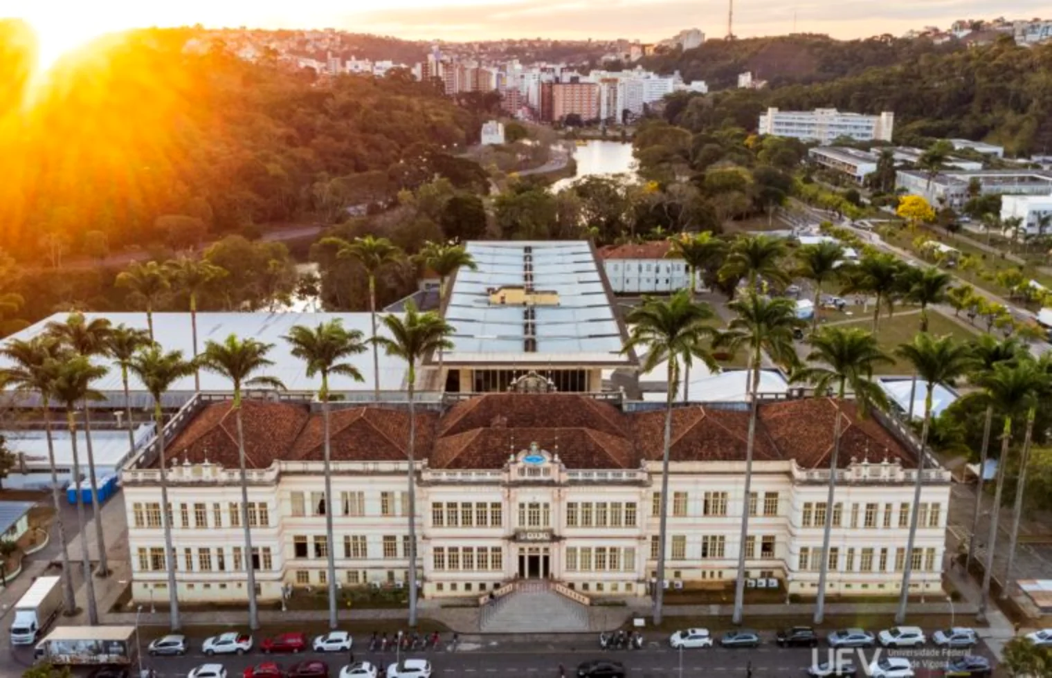 Vista aérea do campus da UFV
